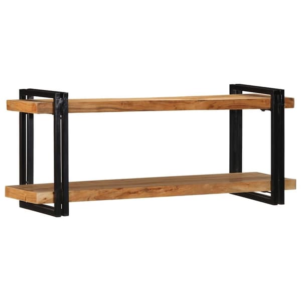 vidaXL væghylde 110x33x45 cm massivt akacietræ