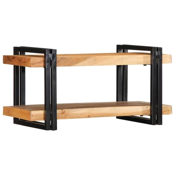 vidaXL væghylde 70x33x35 cm massivt akacietræ