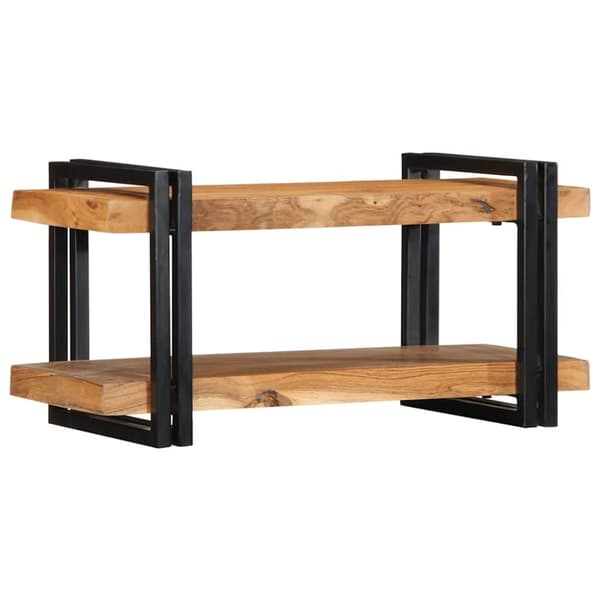 vidaXL væghylde 70x33x35 cm massivt akacietræ