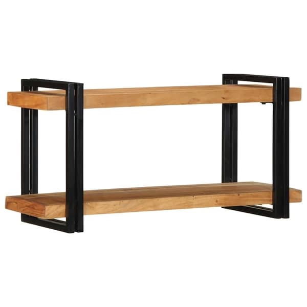 vidaXL Seinähylly 90x33x45 cm Massiivipuu akaasia