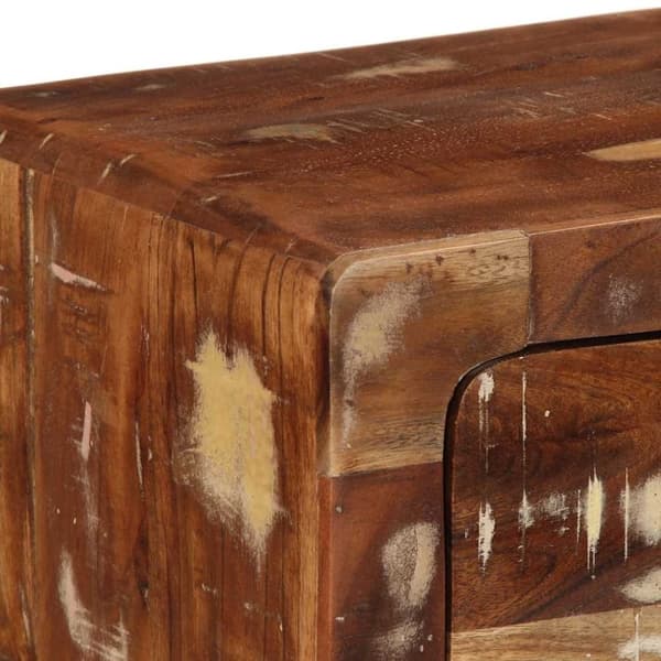 vidaXL Väggmonterat TV-skåp 100x32x25 cm massivt trä återvunnet
