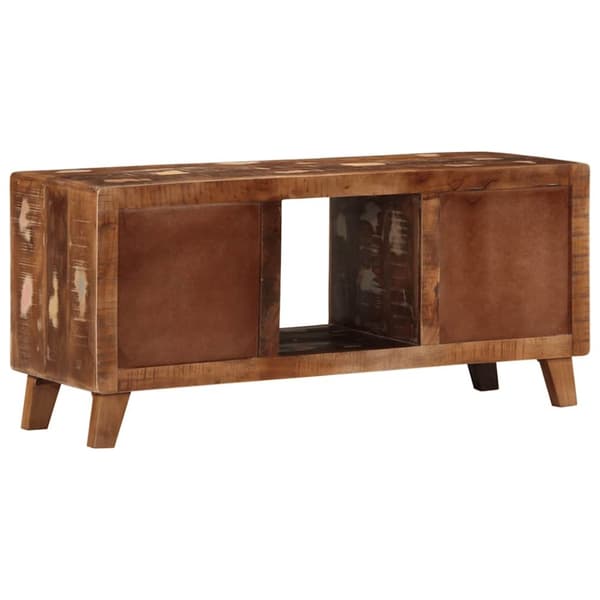 vidaXL TV-benk 105x46x32 cm gjenvunnet heltre