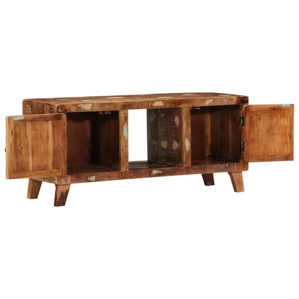 vidaXL TV-benk 105x46x32 cm gjenvunnet heltre