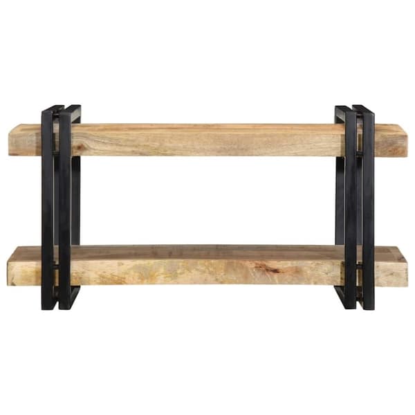 vidaXL væghylde 70x33x35 cm massivt ru mangotræ