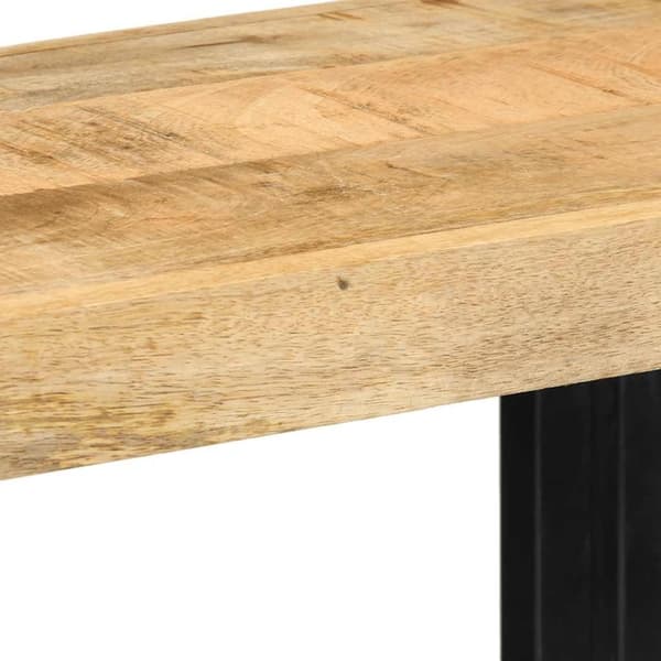 vidaXL væghylde 70x33x35 cm massivt ru mangotræ