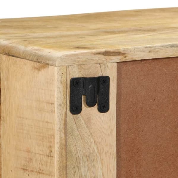 vidaXL væghængt tv-skab 100x32x25 cm massivt ru mangotræ