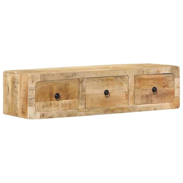 vidaXL væghængt tv-skab 100x32x25 cm massivt ru mangotræ