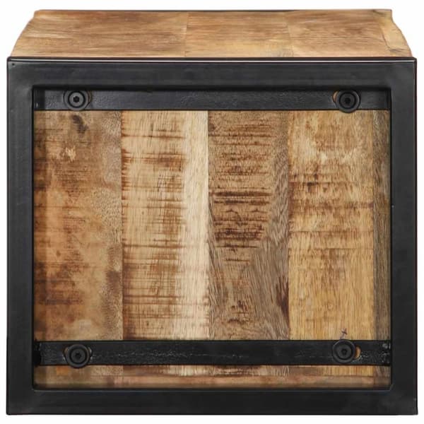 vidaXL tv-bord 80x30x25 cm massivt ru mangotræ