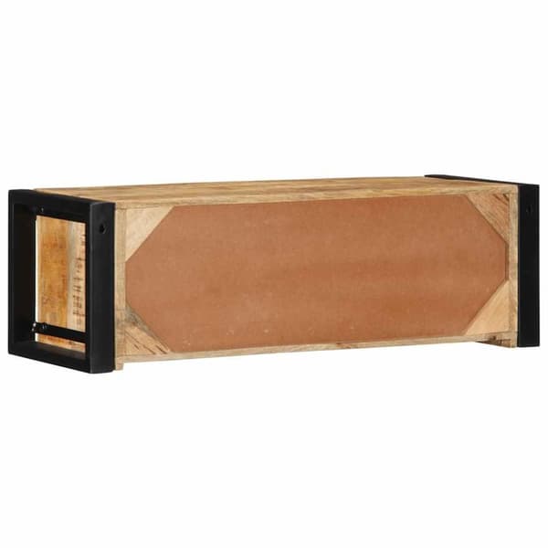 vidaXL tv-bord 80x30x25 cm massivt ru mangotræ