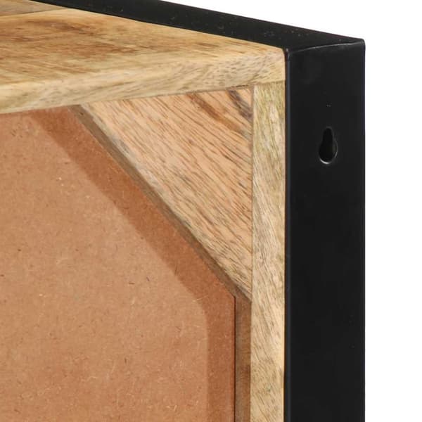 vidaXL tv-bord 80x30x25 cm massivt ru mangotræ
