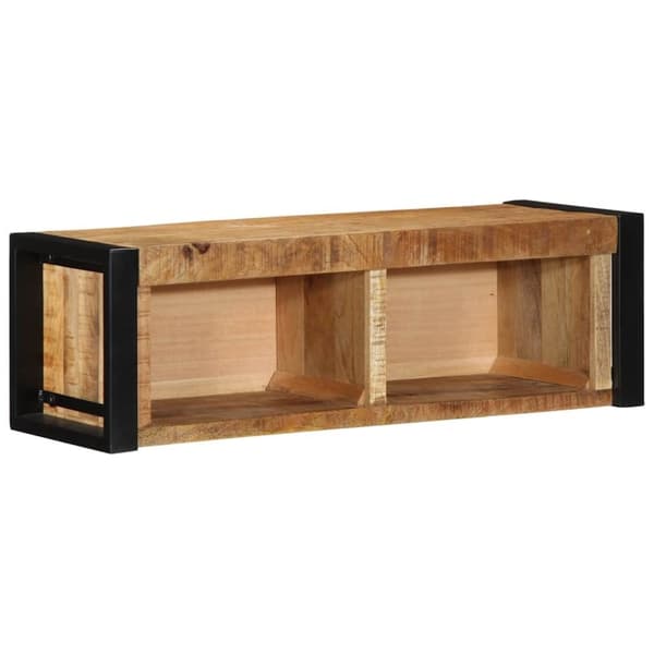 vidaXL tv-bord 80x30x25 cm massivt ru mangotræ
