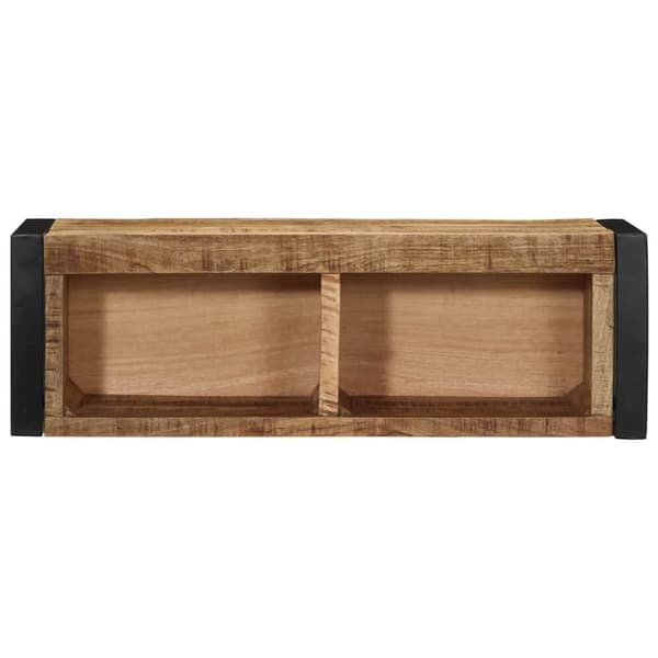 vidaXL tv-bord 80x30x25 cm massivt ru mangotræ