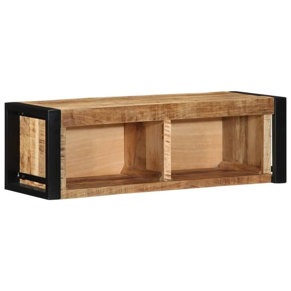 vidaXL tv-bord 80x30x25 cm massivt ru mangotræ