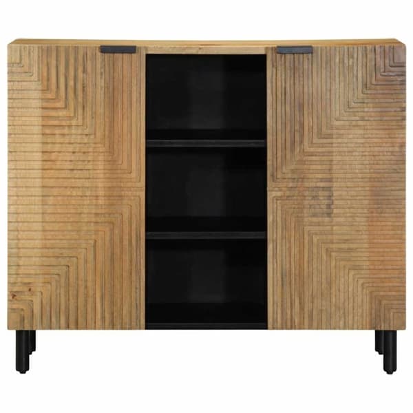 vidaXL Skjenk brun 90x33x75 cm heltre mango