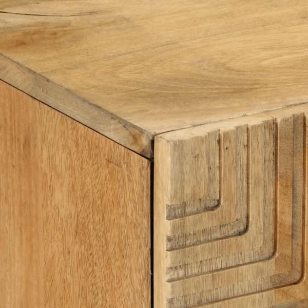 vidaXL Skjenk brun 90x33x75 cm heltre mango