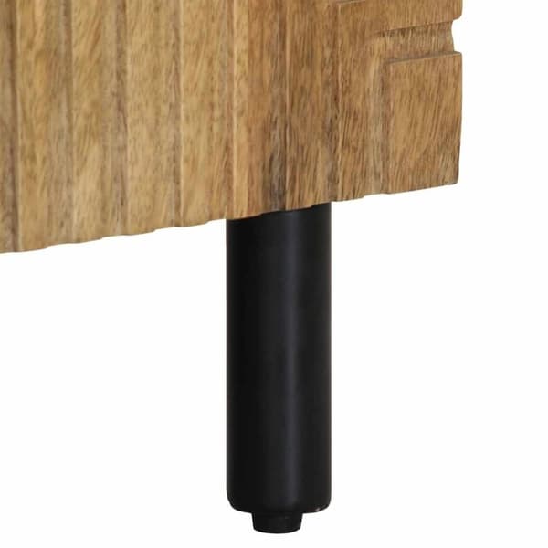 vidaXL Skjenk brun 90x33x75 cm heltre mango