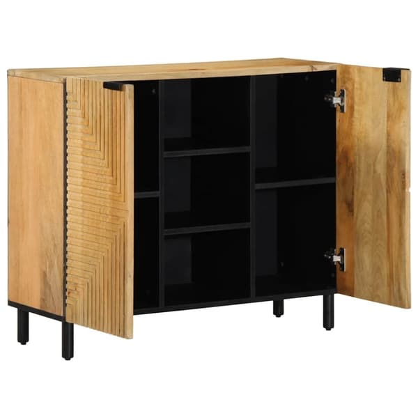 vidaXL Skjenk brun 90x33x75 cm heltre mango