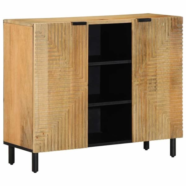 vidaXL Skjenk brun 90x33x75 cm heltre mango