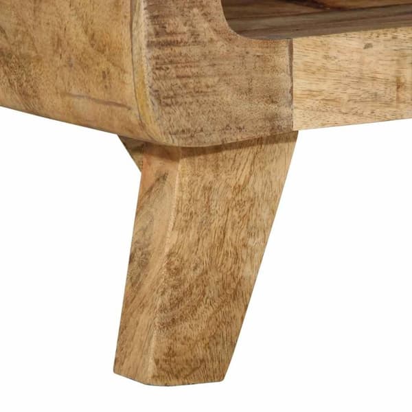 vidaXL TV-benk 105x46x32 cm grov heltre mango