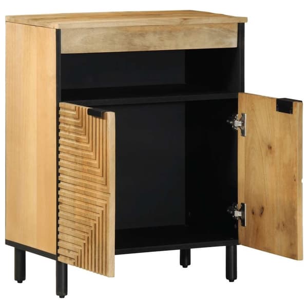 vidaXL Senkki Ruskea 60x33x75 cm Massiivipuu Mango
