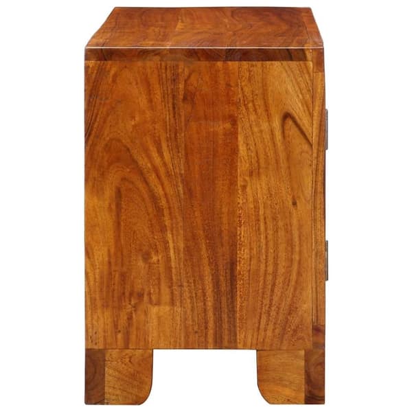 vidaXL tv-bord 90x30x45 massivt akacietræ flerfarvet