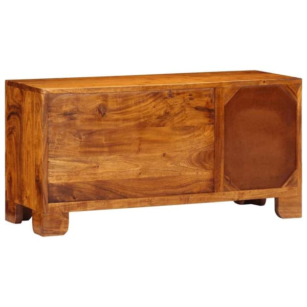 vidaXL tv-bord 90x30x45 massivt akacietræ flerfarvet