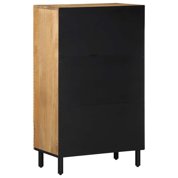 vidaXL Highboard brun 60x33x100 cm heltre mango