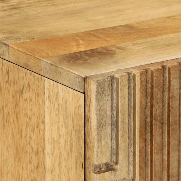 vidaXL Highboard brun 60x33x100 cm heltre mango