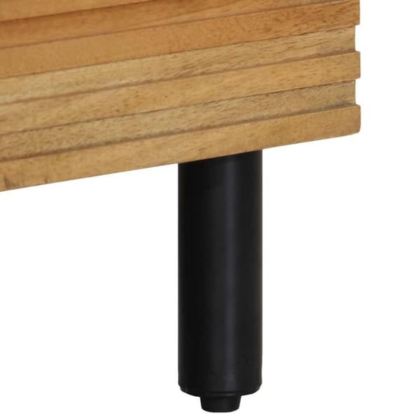 vidaXL Highboard brun 60x33x100 cm heltre mango