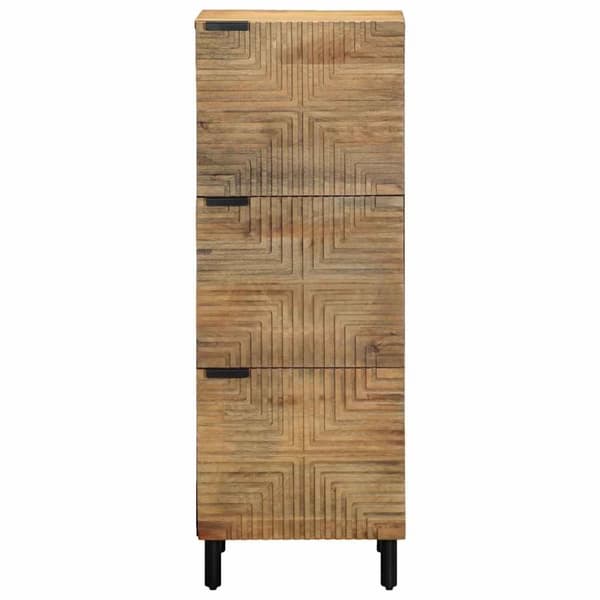vidaXL skab 40x33x110 cm massivt mangotræ brun