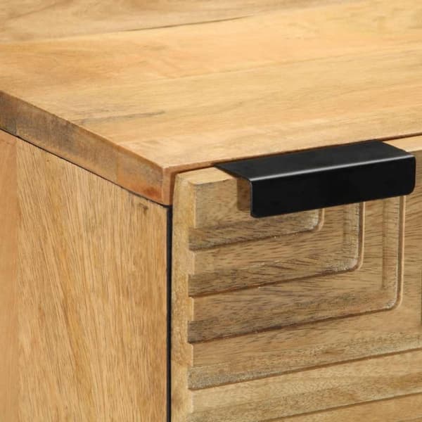 vidaXL skab 40x33x110 cm massivt mangotræ brun