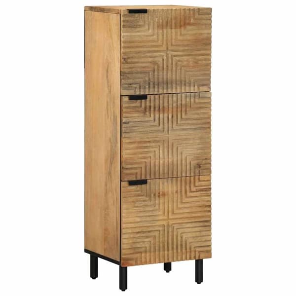 vidaXL skab 40x33x110 cm massivt mangotræ brun