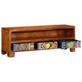 Miniatyrbilde 4 av 11: vidaXL TV-skap flerfarget 110x30x40 heltre akasie