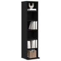 Miniatyrbilde 5 av 11: vidaXL CD-skap svart eik 21x20x88 cm konstruert tre