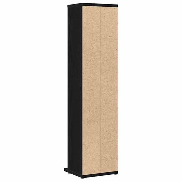 vidaXL CD-skap svart eik 21x20x88 cm konstruert tre
