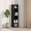Miniatyrbilde 2 av 11: vidaXL CD-skap svart eik 21x20x88 cm konstruert tre