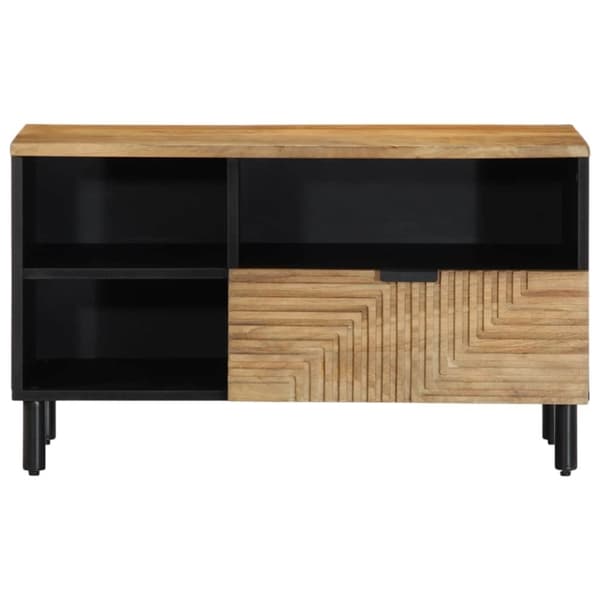 vidaXL TV-bänk brun 80x33x46 cm mango i massivt trä