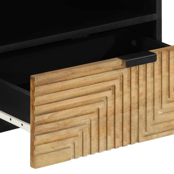vidaXL TV-bänk brun 80x33x46 cm mango i massivt trä