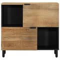 Miniatyrbillede 3 af 11: vidaXL skænk 80x33x75 cm massivt mangotræ brun