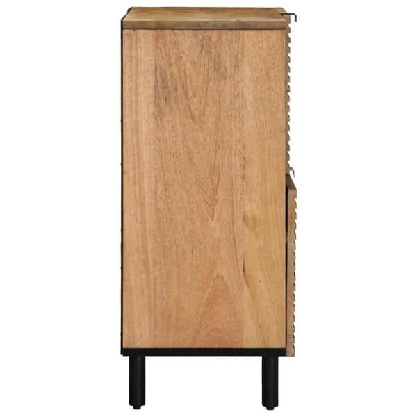 vidaXL skænk 80x33x75 cm massivt mangotræ brun