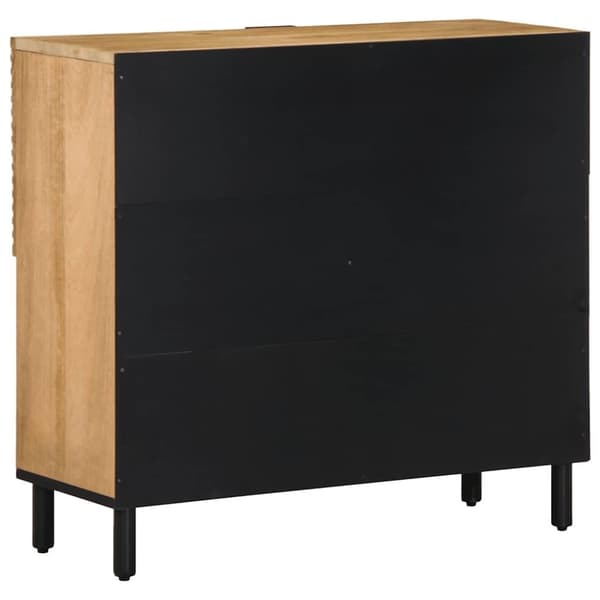 vidaXL skænk 80x33x75 cm massivt mangotræ brun