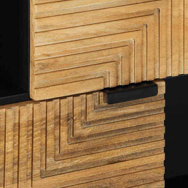 vidaXL skænk 80x33x75 cm massivt mangotræ brun