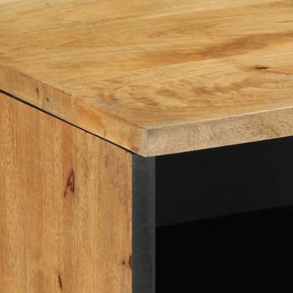 vidaXL TV-benk brun 100x33x46 cm heltre mango