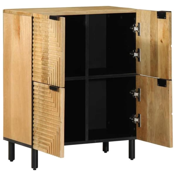 vidaXL Senkki Ruskea 60x33x75 cm Massiivipuu Mango