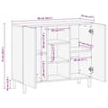 Pikkukuva 11 / 11: vidaXL Senkki Ruskea 90x33x75 cm Massiivipuu Mango