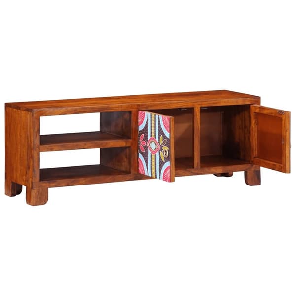 vidaXL TV-skap flerfarget 110x30x40 heltre akasie