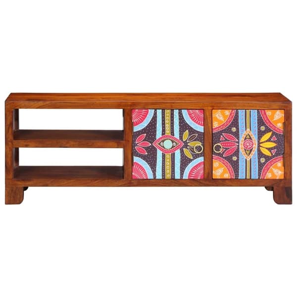 vidaXL TV-skap flerfarget 110x30x40 heltre akasie
