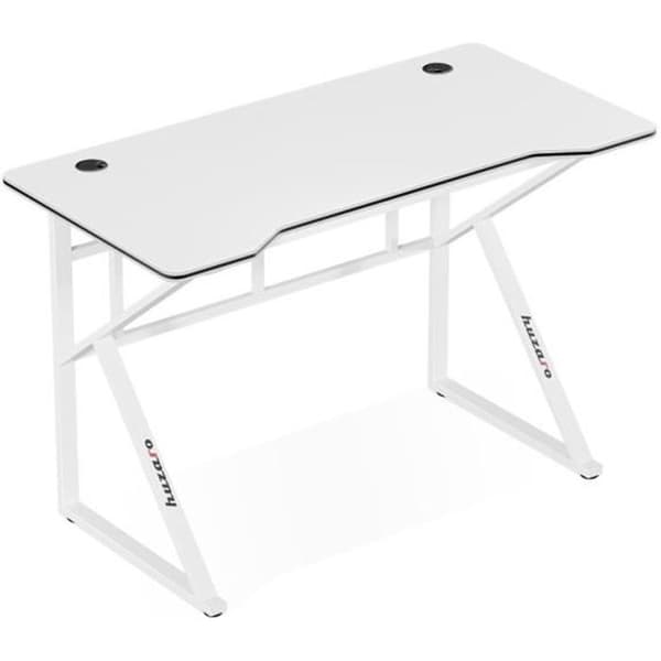 HUZARO HERO 1.6 Spelbord Vit, Ergonomiskt skrivbord, PC-spel, Datorer, Gamer, Spelbord, 120x60x77cm