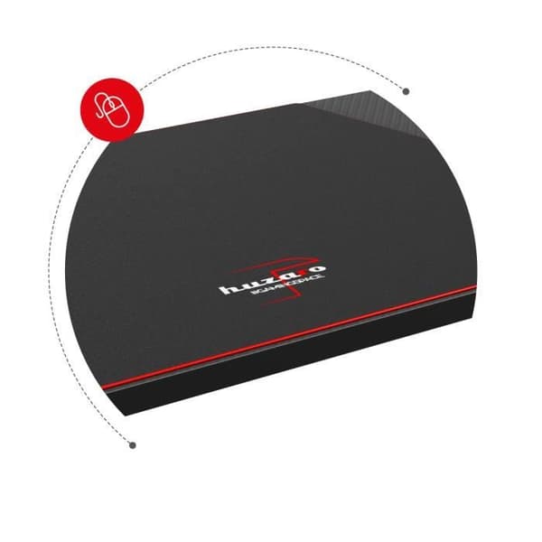HUZARO HERO 3.3 LED RGB Gaming Desk Svart, 140x60x74cm, Dryckekorg, Hörlurskrok, PC-spel, Gamer skrivbord