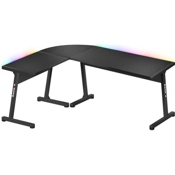 Hörnkontor gaming - HUZARO - HERO 6.0 - LED RGB - Kolfiberpanel - Ergonomisk